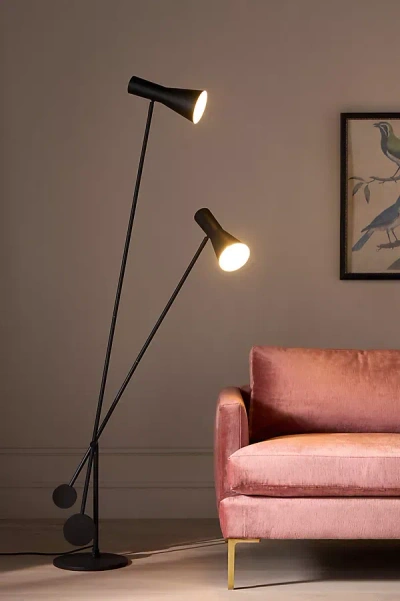 Anthropologie Bond Floor Lamp In Black