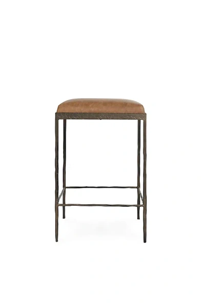Anthropologie Bose Leather Counter Stool