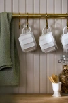 Anthropologie Boulevard Latte Stoneware Mug In White