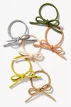 ANTHROPOLOGIE ASSORTED BOW HAIR BOBBLES, SET OF 6