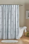 Anthropologie Bow Shower Curtain In Blue
