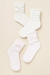 Anthropologie Bow Socks, Set Of 2 In White
