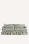 Anthropologie Bowen Irena Ruffle Sofa In Green