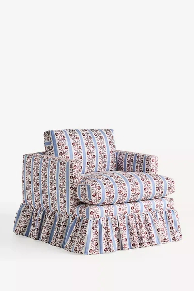 Anthropologie Bowen Ruffle Chair In Multi