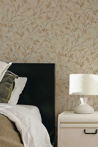 Anthropologie Branches Botanical Peel-and-stick Wallpaper In Neutral
