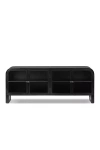 Anthropologie Breya Curved Iron Media Console In Black