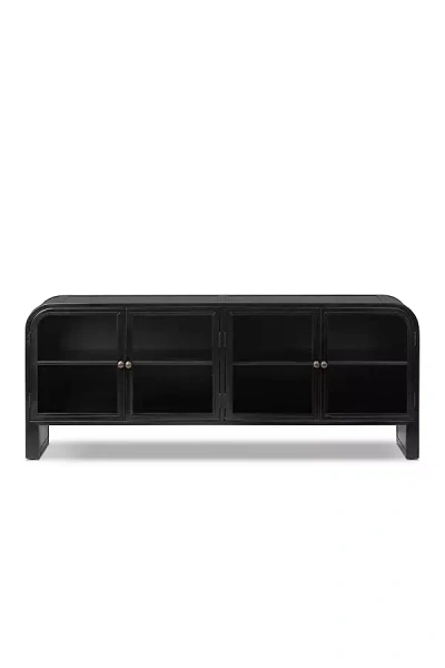 Anthropologie Breya Curved Iron Media Console