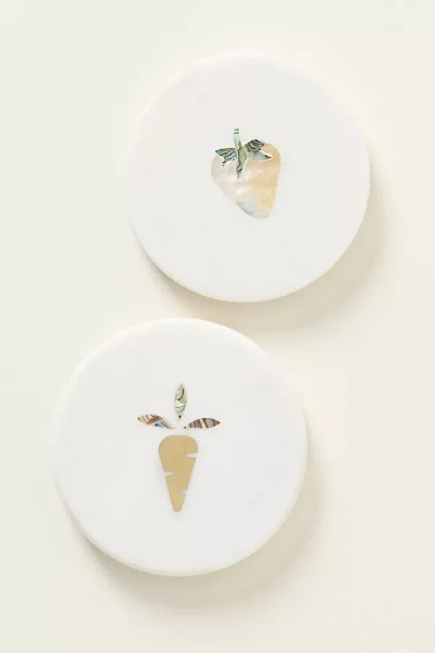 Anthropologie Briar Marble Coaster In Multi