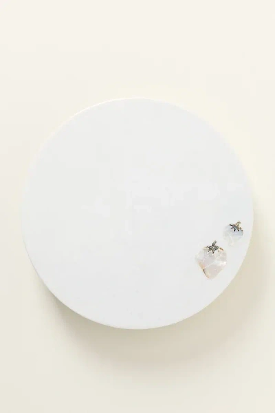 Anthropologie Briar Strawberry Lazy Susan In White