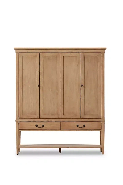Anthropologie Brimley Pine Wide Cabinet