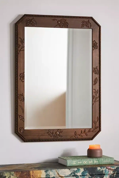 Anthropologie Brinley Wall Mirror In Brown