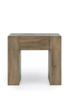 Anthropologie Bristol Reclaimed Oak Wood 24" Side Table