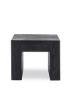 Anthropologie Bristol Reclaimed Oak Wood 24" Side Table In Black
