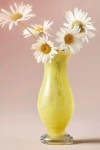 Anthropologie Bristol Soda Glass Bud Vase In Yellow