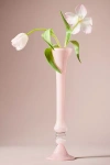 Anthropologie Bristol Soda Glass Bud Vase In Pink