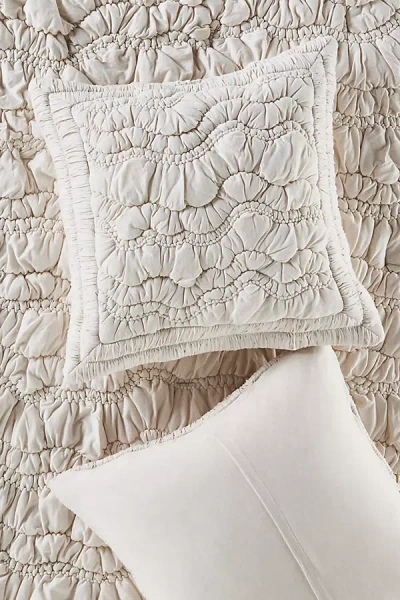 Anthropologie Brooke Heathered Jersey Cotton Euro Sham