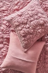 Anthropologie Brooke Heathered Jersey Cotton Euro Sham In Pink