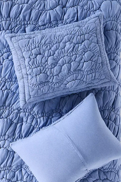 Anthropologie Brooke Heathered Jersey Cotton Shams, Set Of 2