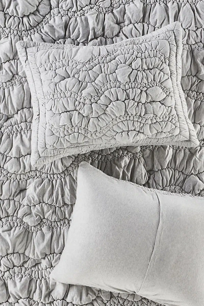 Anthropologie Brooke Heathered Jersey Cotton Shams, Set Of 2