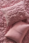 Anthropologie Brooke Heathered Jersey Cotton Shams, Set Of 2 In Pink