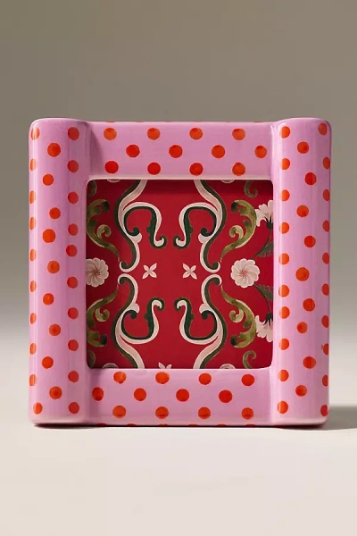 Anthropologie Brooke Patterned Frame In Pink