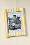 Anthropologie Brooke Patterned Frame In Yellow