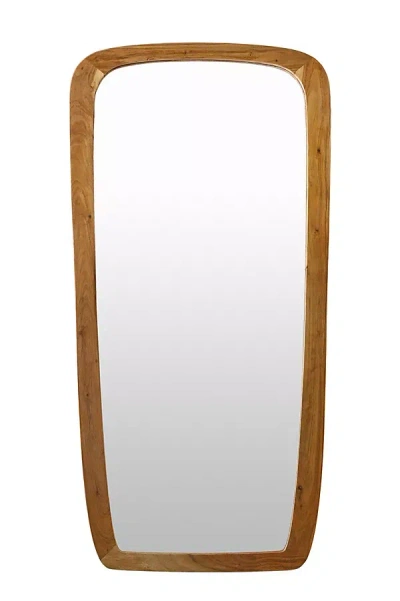 Anthropologie Broome Acacia Wood Full-length Mirror In Brown
