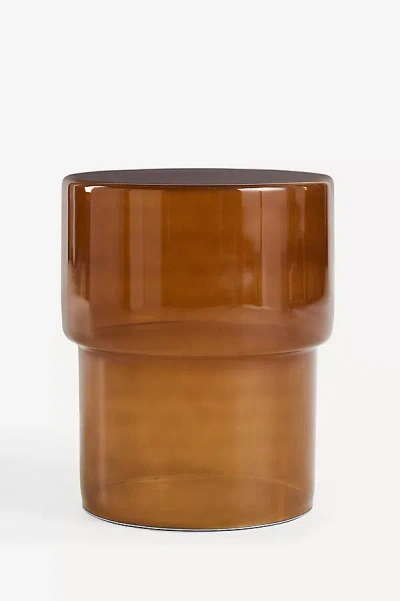 Anthropologie Bruno Glass Side Table