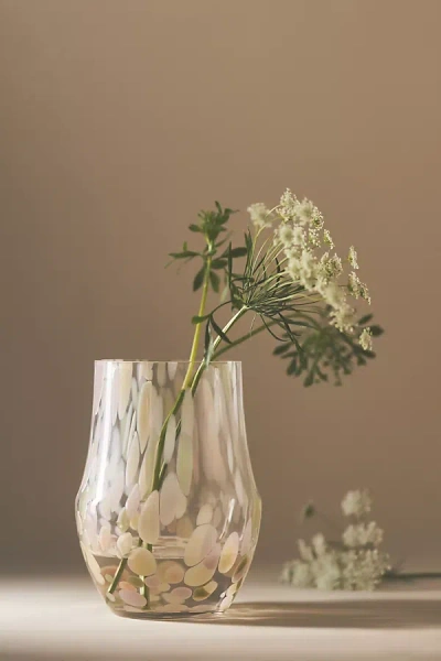 Anthropologie Brushstroke Vase In White