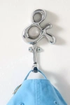 Anthropologie Bubble Ampersand Symbol Hook In Metallic