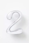 Anthropologie Bubble Polished Chrome House Numbers In Transparent