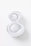 Anthropologie Bubble Polished Chrome House Numbers In Transparent