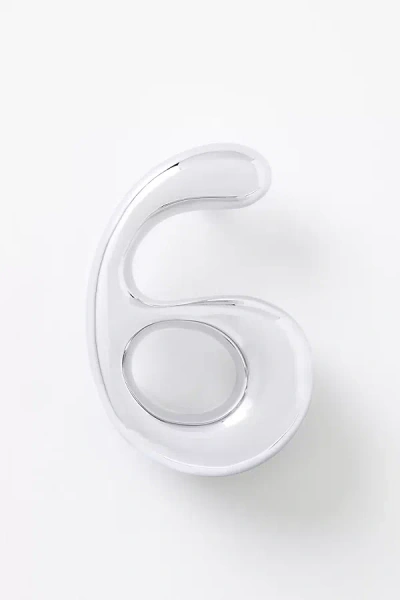 Anthropologie Bubble Polished Chrome House Numbers In Transparent
