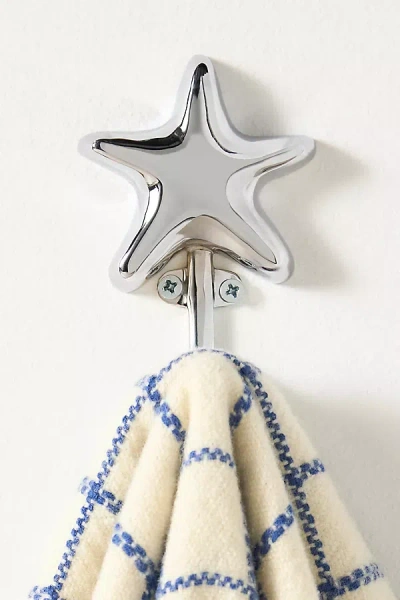 Anthropologie Bubble Star Symbol Hook In Silver