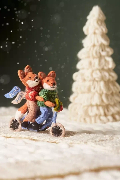 Anthropologie Built For Two Handmade Felt Ornament In Multi