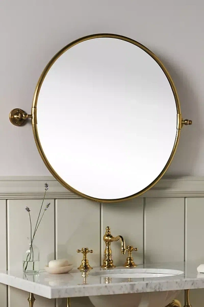 Anthropologie Burnish Mirror In Gold