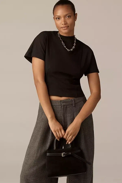 Anthropologie By  Mock Neck Tee In Black