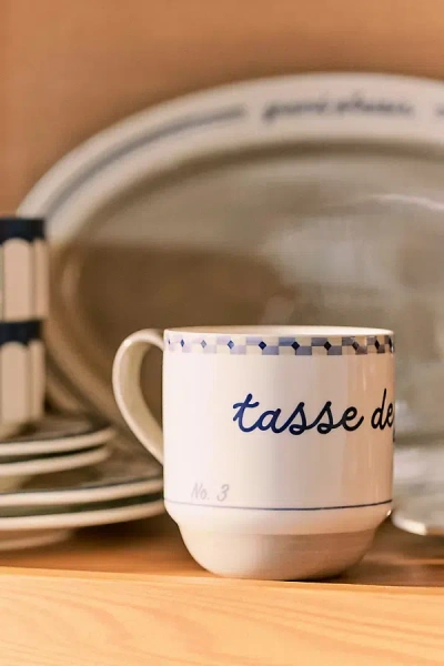 Anthropologie Café Violette Handpainted Stoneware Mug