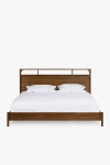Anthropologie Cali Oak Wood Bed In Brown
