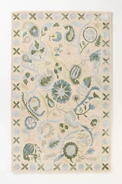 Anthropologie Calista Hand-tufted Persian-inspired Rug In Neutral