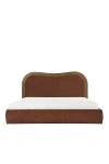 Anthropologie Camilla Velvet Upholstered Bed In Multi