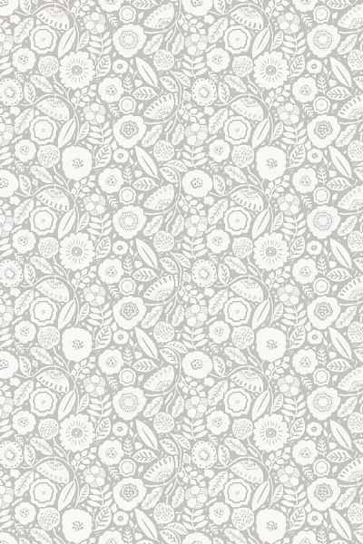 Anthropologie Camille Blossom Vintage Wallpaper In Neutral