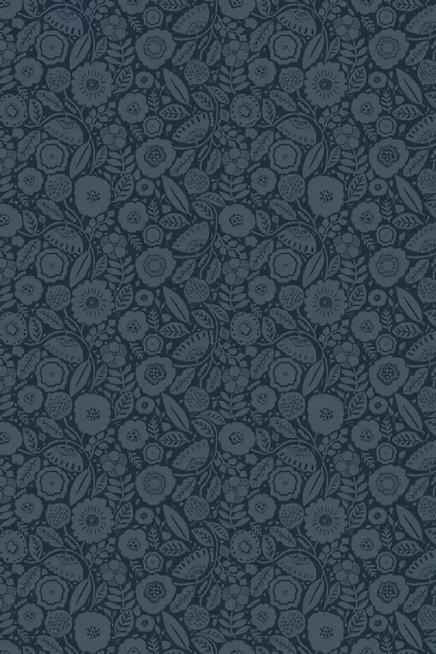 Anthropologie Camille Blossom Vintage Wallpaper In Blue