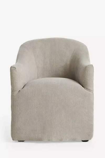 Anthropologie Camille Dining Armchair In Gray