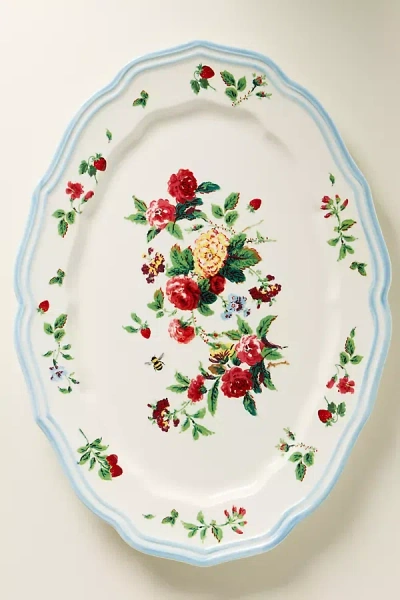 Anthropologie Camille Stoneware Platter In Multi