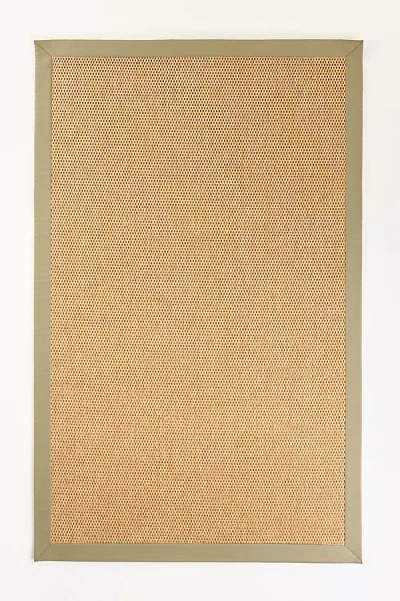 Anthropologie Capel Faux Leather Rug In Brown