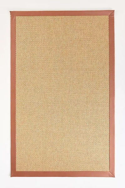 Anthropologie Capel Faux Leather Rug In Brown
