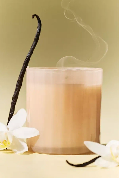 Anthropologie Capri Blue Woody Havana Vanilla Pink Tumbler Boxed Glass Candle In Brown