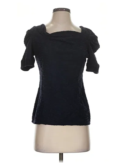 Pre-owned Anthropologie Cardigan Sweater In Black