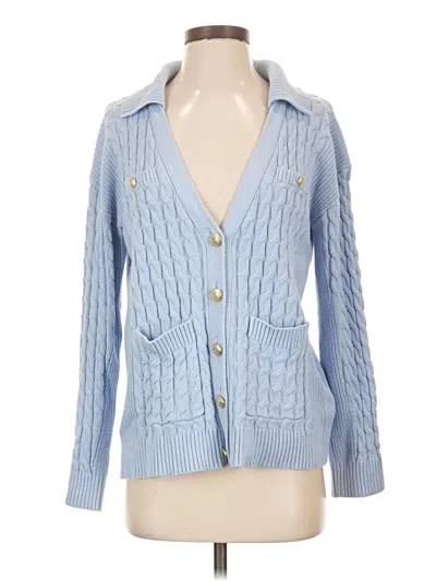 Pre-owned Anthropologie Cardigan Sweater In Blue